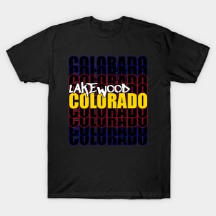 Lakewood Colorado Typography T-Shirt